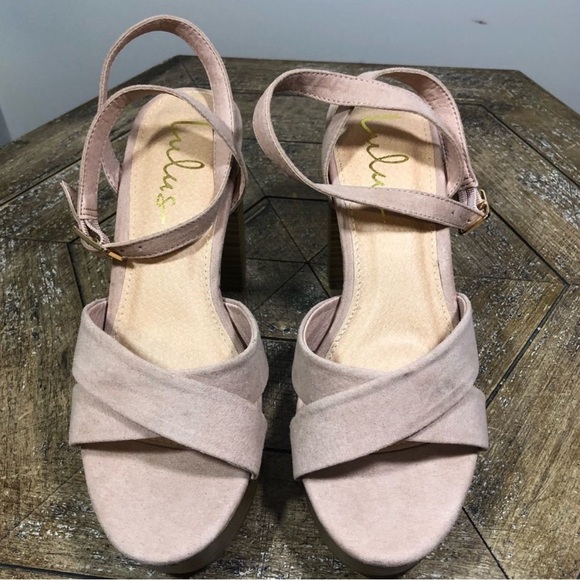 Suede Platform Heels - Picture 3 of 5